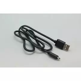 Кабель micro-USB (CA-101) Walker С510 в металлической оплетке черный