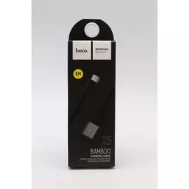Кабель Type-C/USB Hoco X5 плоский черный