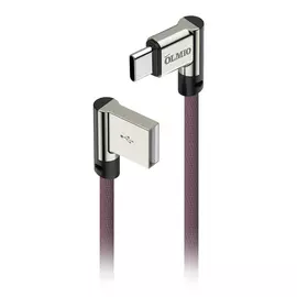 Кабель Type-C/USB Olmio в тканевой оплетке марсал