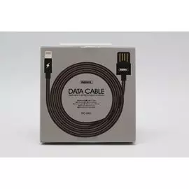 Кабель USB IPhone 5/IPad mini Lightning Remax Serpent RC-080i в металлической оплетке черный