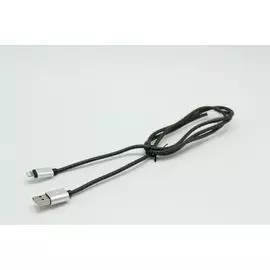 Кабель USB IPhone 5/IPad mini Lightning Rombica IL-01 в кожаной оплетке зеленый