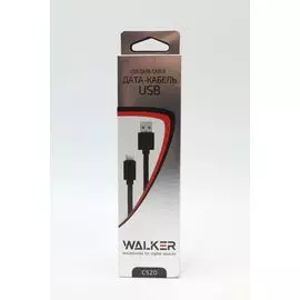 Кабель USB IPhone 5/IPad mini Lightning Walker С520 в полиуретановой оплетке черный