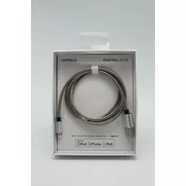 Кабель USB IPhone 5/IPad mini MFI Rombica IS-03 в металлической оплетке