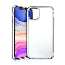 Накладка iPhone 11 Pro Max 6,5" серебристая ITSKINS HYBRID GLASS APXM-IRIDM-SLVR