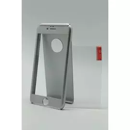 Накладка iPhone 6/6S 4,7" серебристая Full protection + стекло