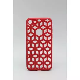 Накладка iPhone 7/8 4,7" красная Сube