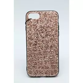 Накладка iPhone 7/8 4,7" золотистая Sequins