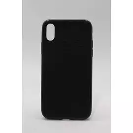 Накладка iPhone X 5,8" черная с магнитом Sulada