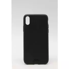 Накладка iPhone X 5,8" черная силиконовая Qu Case
