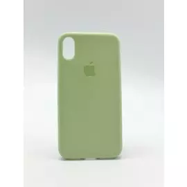 Накладка iPhone X 5,8" фисташковый Silicon Case