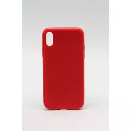 Накладка iPhone X 5,8" красная с магнитом Sulada