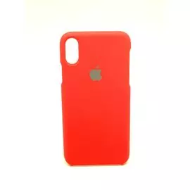 Накладка iPhone X 5,8" красная Silicon SoftTouch