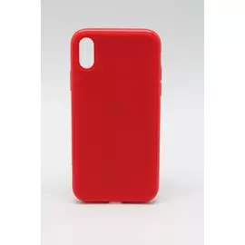 Накладка iPhone X 5,8" красная силиконовая Sulada