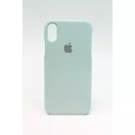 Накладка iPhone X 5,8" мятная Silicon SoftTouch
