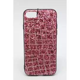 Накладка iPhone X 5,8" розовая Sequins