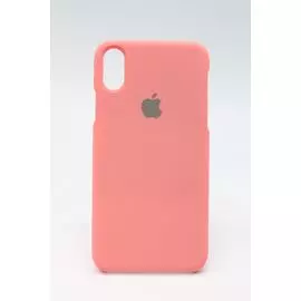 Накладка iPhone X 5,8" розовая Silicon SoftTouch