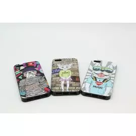 Накладка iPhone X 5,8" силиконовая Animals Print