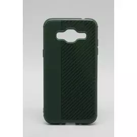 Накладка iPhone X 5,8" зеленая Carbon Steel