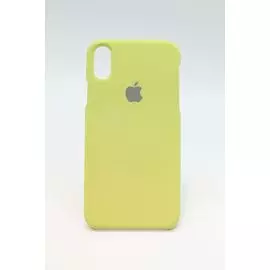 Накладка iPhone X 5,8" зеленая Silicon SoftTouch