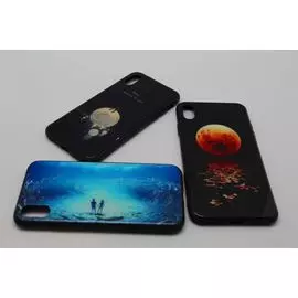 Накладка iPhone X \XS 5,8" Neon Glass