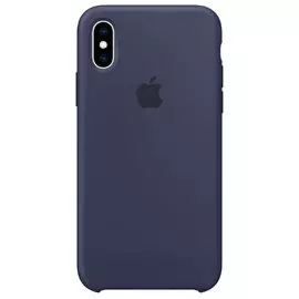 Накладка iPhone X\XS 5,8" синяя Silicon Case MRW92ZM/A
