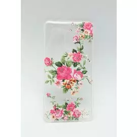 Накладка Nokia 8 силиконовая со Цветы со стразами
