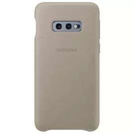 Накладка Samsung G970 Galaxy S10 e серая Leather Cover для Galaxy EF-VG970LJEGRU