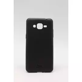 Накладка Samsung J330 Galaxy J3 (2017) черная силиконовая Qu Case