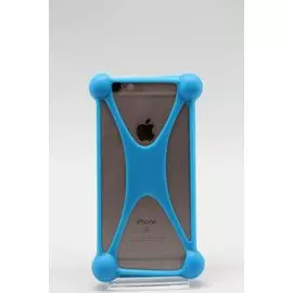 Накладка универсальная силиконовая синяя Case Bumper