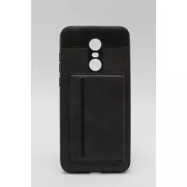Накладка Xiaomi Redmi 5 Plus черная Карман