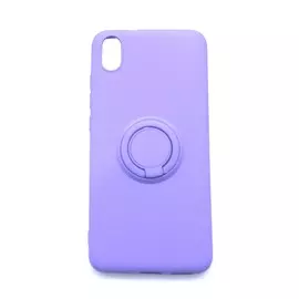 Накладка Xiaomi Redmi 7A фиолетовая Подставка кольцо