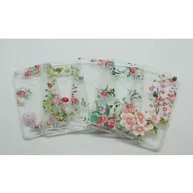 Накладка Xiaomi Redmi Note 5A силиконовая Цветы со стразами