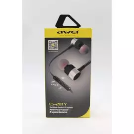 Наушники Awei ES20TY с микрофоном черные