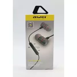 Наушники Awei ES-910TY с микрофоном серые