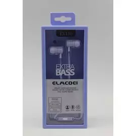 Наушники Elmcoei EV110 с микрофоном пурпурные