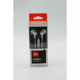Наушники JBL C100SI с микрофоном белые