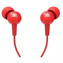 Наушники JBL C100SI с микрофоном красные