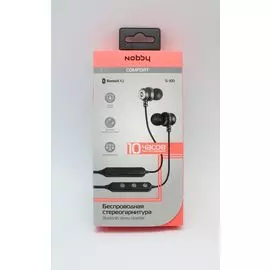 Наушники Nobby Comfort S-100 беспроводные с микрофоном черные