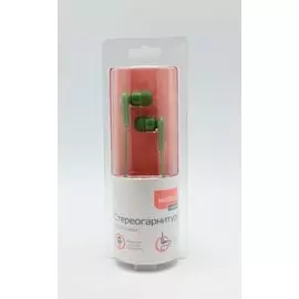 Наушники Nobby Practic-03 с микрофоном зеленые