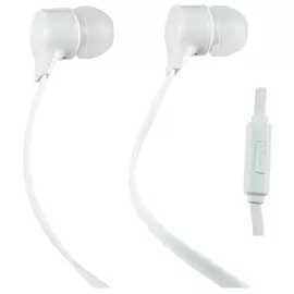 Наушники Perfeo Handy с микрофоном белые