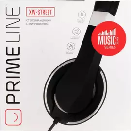 Наушники Prime Line XW-Street с микрофоном черные