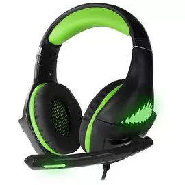 Наушники с микрофоном CROWN CMGH-2102 Black-Green