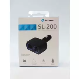 Разветвитель прикуривателя на 2 выхода Neoline SL-200