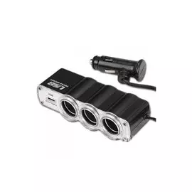 Разветвитель прикуривателя на 3 выхода/USB WF-0120