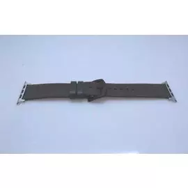 Ремешок на руку Apple Watch 42mm серый кожаный Genuine
