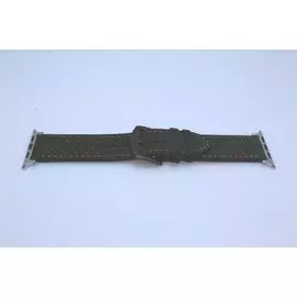 Ремешок на руку Apple Watch 42mm зеленый кожаный Genuine