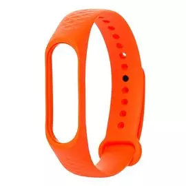 Ремешок Xiaomi MiBand 3 оранжевый рельеф