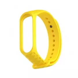 Ремешок Xiaomi MiBand 3 желтый рельеф