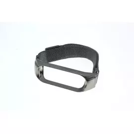 Ремешок Xiaomi MiBand 4 миланский браслет с магнитной застежкой серебристый