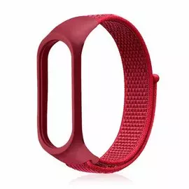 Ремешок Xiaomi MiBand 5 нейлон красный